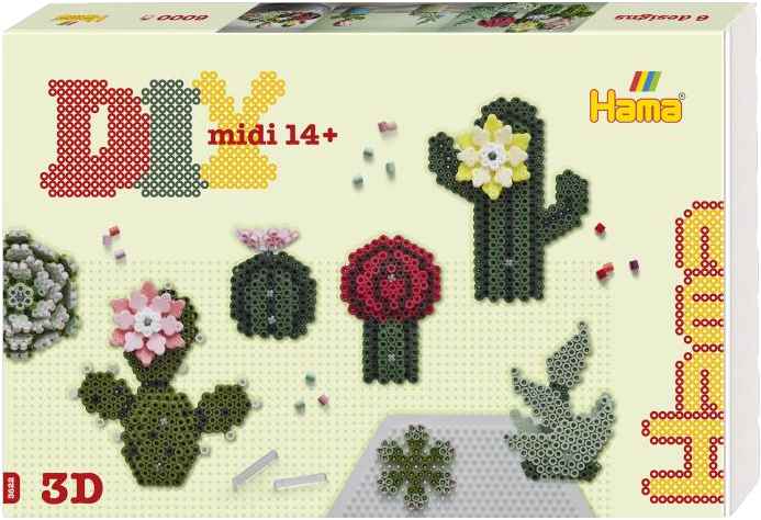 Набор для изготовления декора Hama Искусство Суккуленты MIDI 5+ (HM-3622) - Фото 1