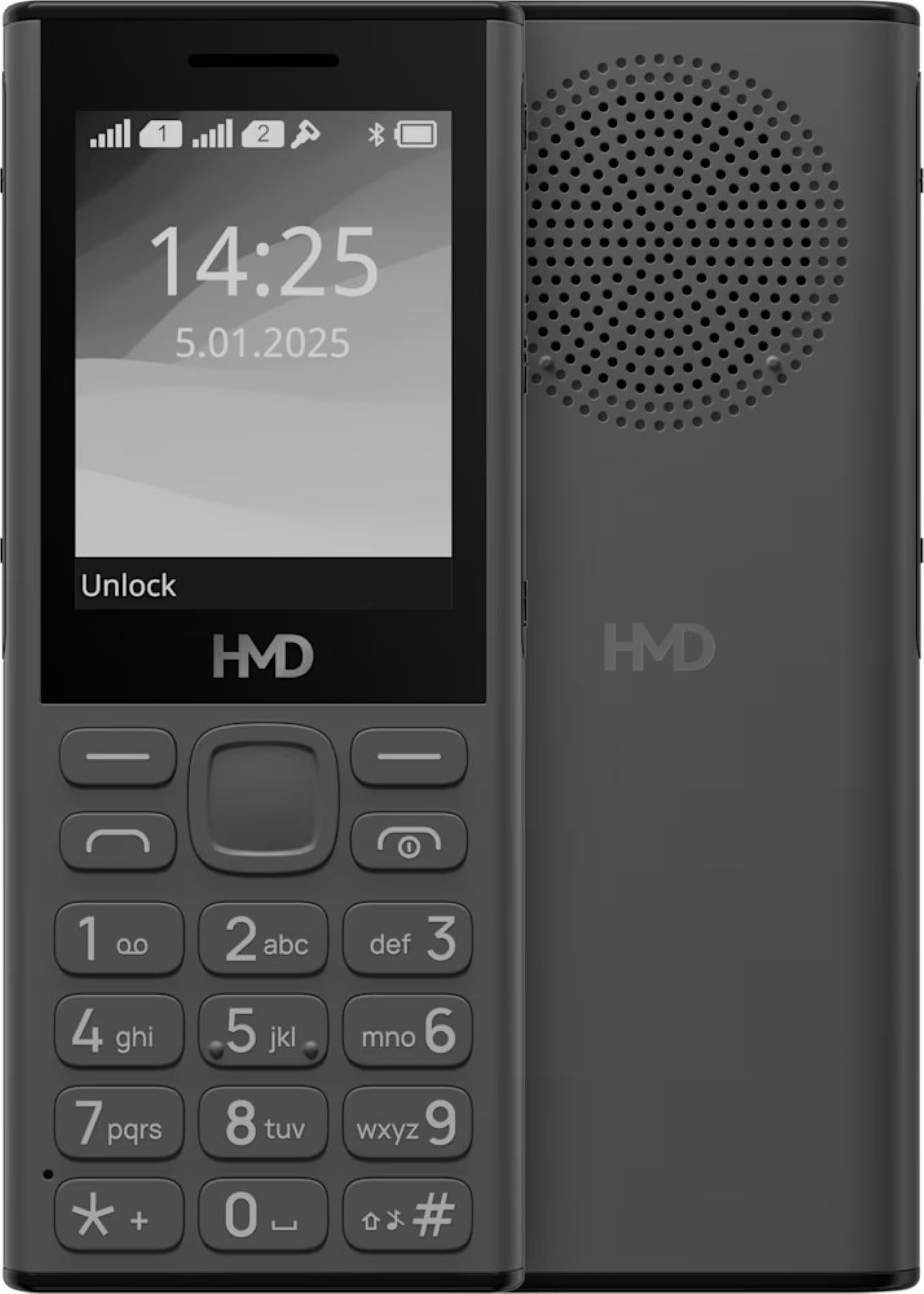 Мобильный телефон HMD 130 Music DS Dark Grey - Фото 1