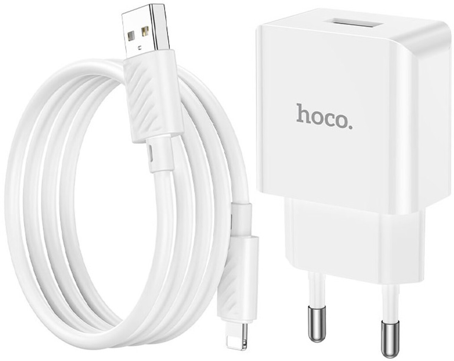 Сетевое зарядное устройство HOCO C106A 10.5W White (6931474783899) - Фото 1