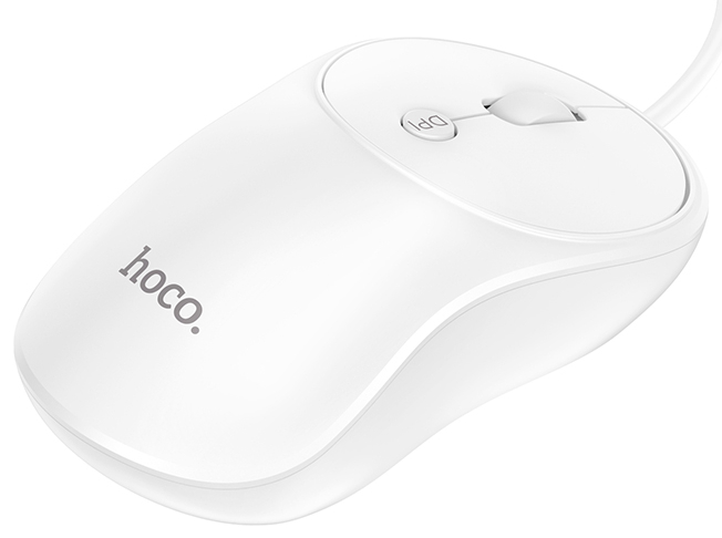 Миша дротова HOCO GM13 Esteem White (6931474757852) - Фото 1