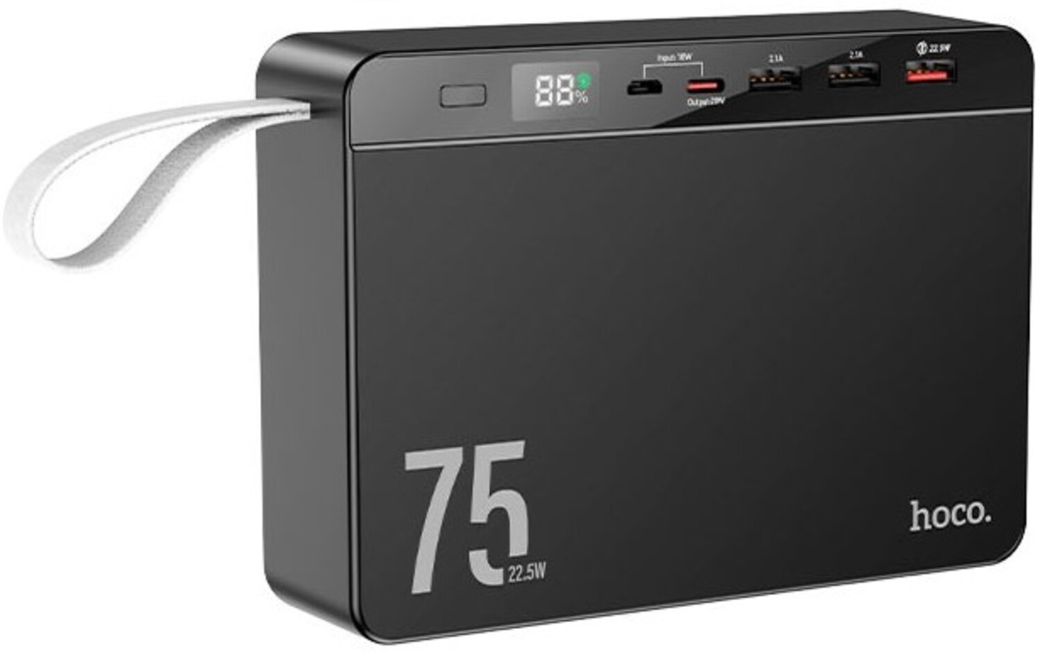 Купить Батарея мобильная HOCO J94 Overlord 22.5W 75000mAh Black (6931474779175) - Фото 1 Батарея мобильная HOCO J94 Overlord 22.5W 75000mAh Black (6931474779175) - Фото 1