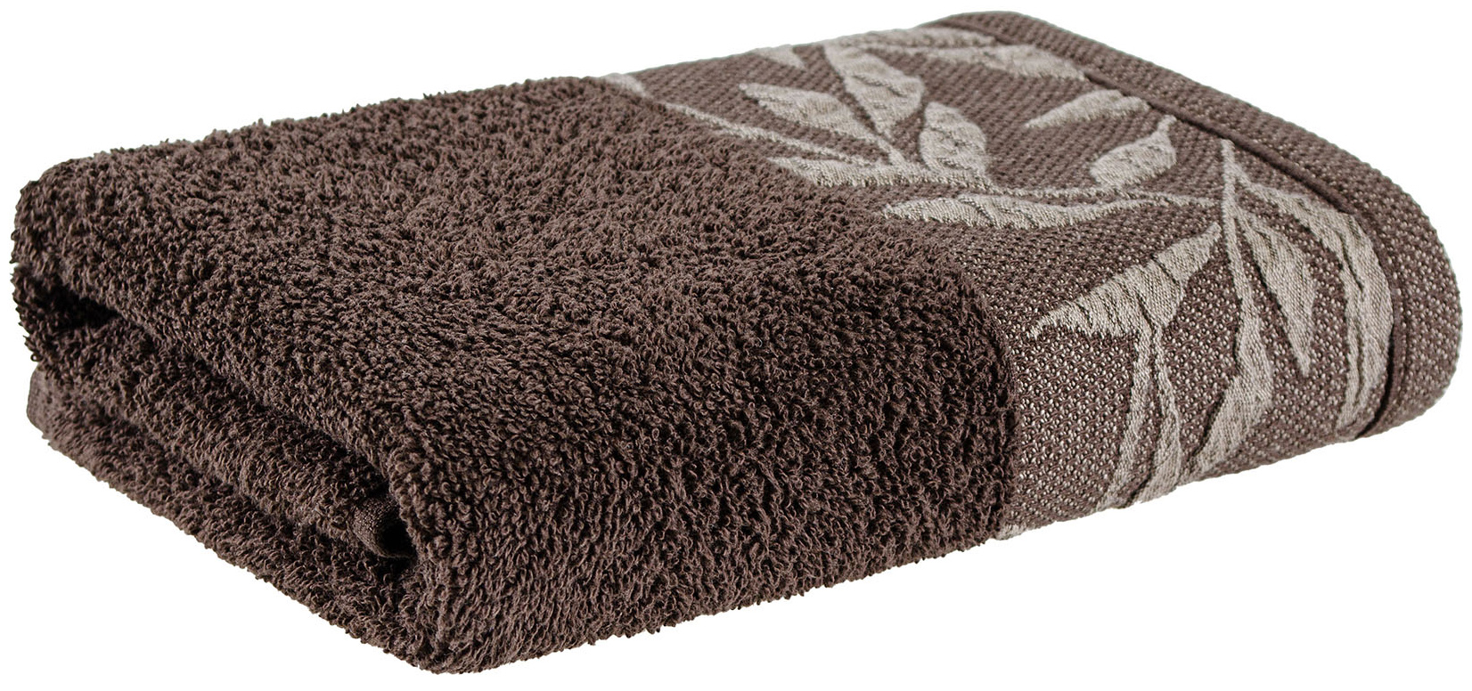 Рушник для обличчя Home Line Флора 50х90 коричневий (177664)