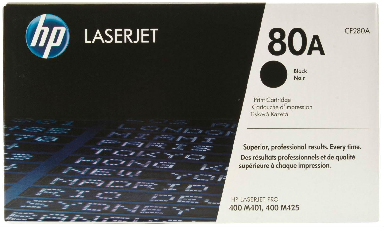 Картридж для лазерных принтеров/МФУ HP 80A LJ M425dn/M425dw/M401a/M401d/ M401dn/M401dw Black (2700 стр) (CF280A) - Фото 1