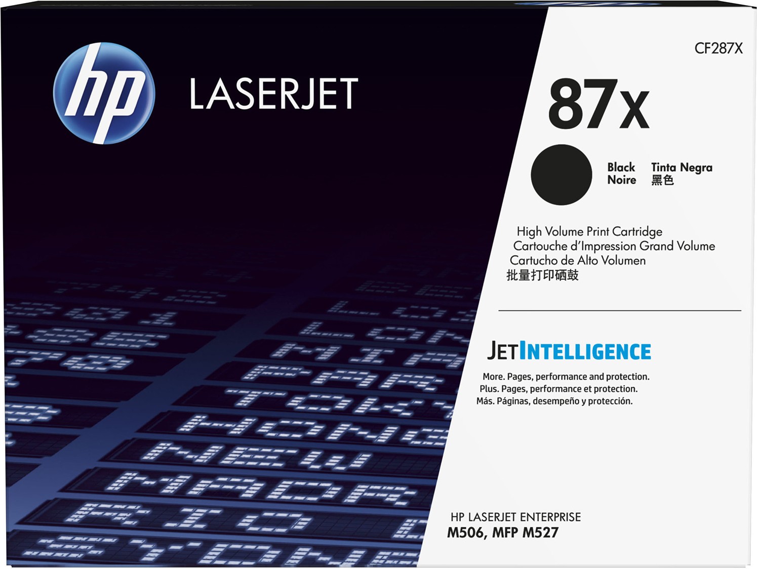 Картридж для лазерных принтеров/МФУ HP 87X LJ M527c/M506dn/M506x/M527dn/M527f Black (18000 стр) (CF287X) - Фото 1