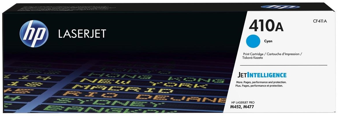 Картридж для лазерных принтеров/МФУ HP 410A LJ Pro M452dn/M452nw/M477fdn M477fdw/M477fnw Cyan (CF411A) - Фото 1