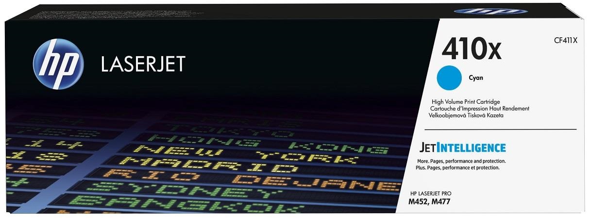 Картридж для лазерных принтеров/МФУ HP 410X LJ Pro M452dn/M452nw/M477fdn/ M477fdw/M477fnw Cyan (CF411X) - Фото 1