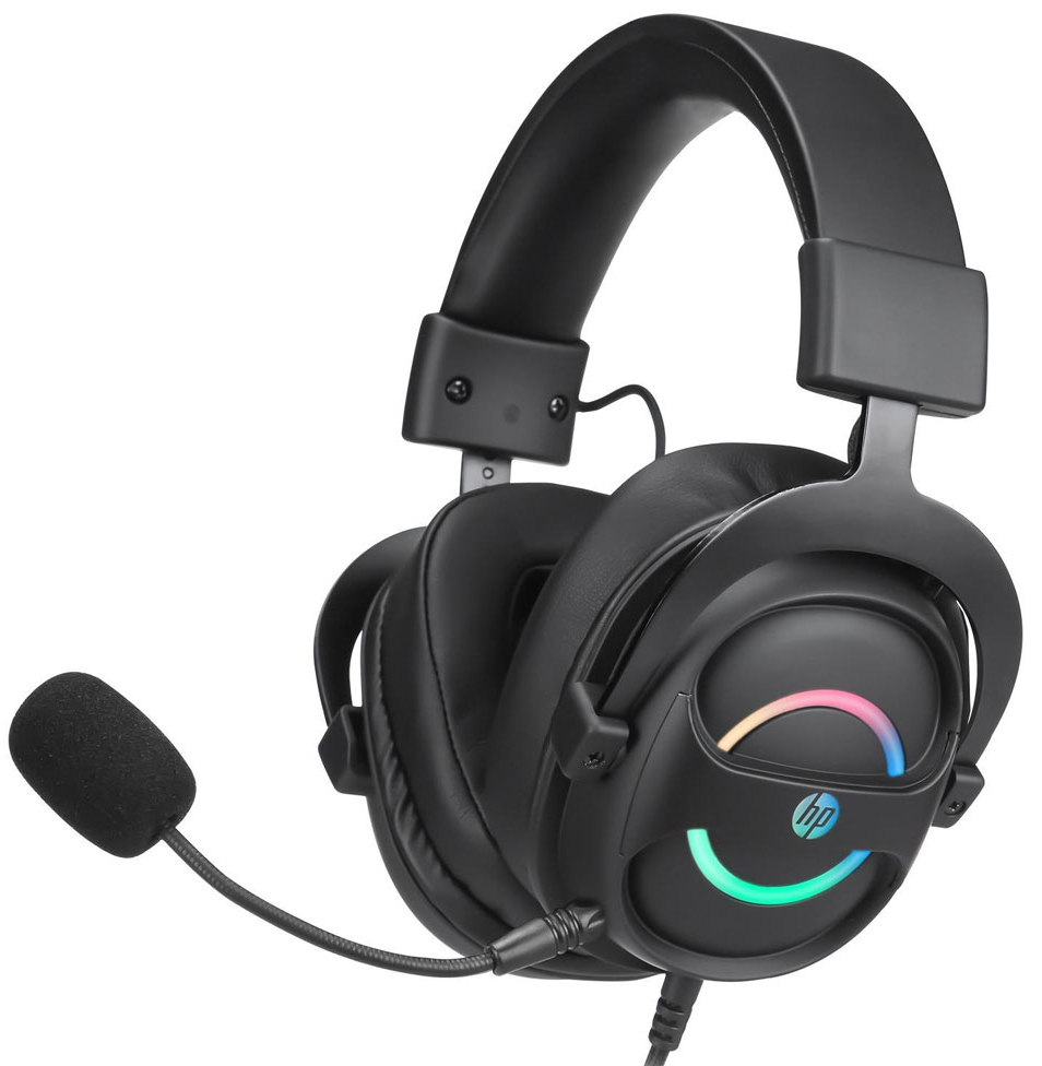 Гарнитура проводная игровая HP DHE-8006 Sound, USB, Black - Фото 1