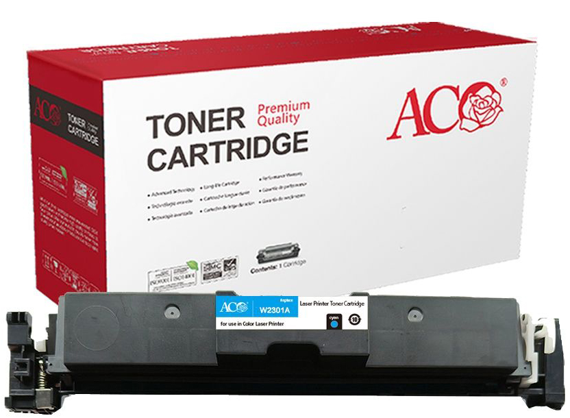 Картридж для лазерных принтеров/МФУ ACO аналог HP W2301A (HP 230A) для HP Color LaserJet Pro 4203 MFP 4303 Cyan без чипа (ACO-W2301ANC) - Фото 1