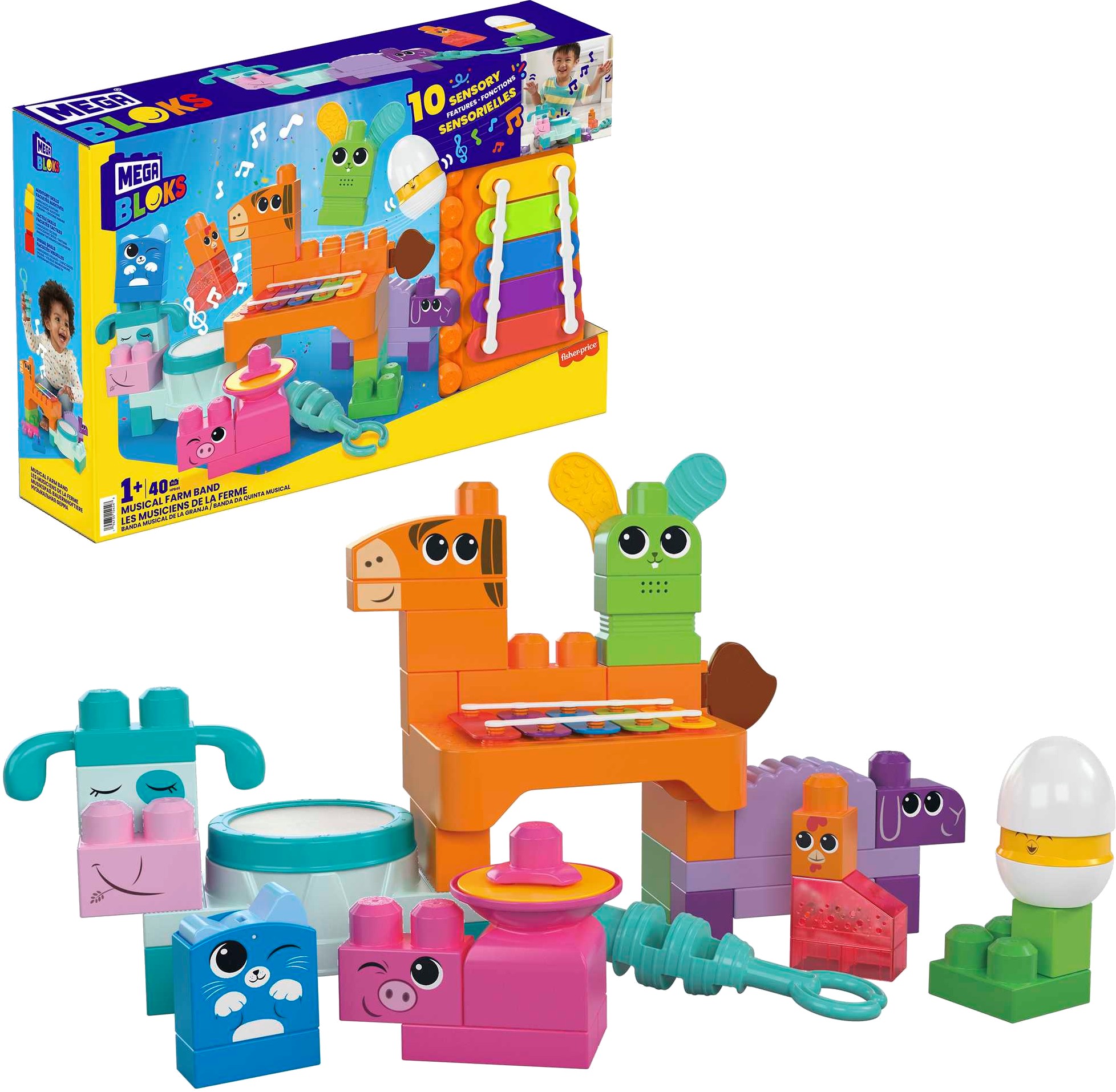 Mega bloks shop fisher price 40