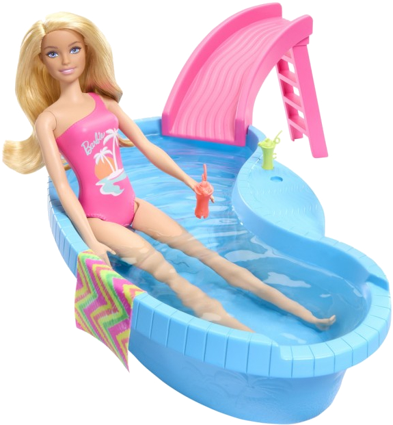 Ляльковий набір Barbie "Розваги біля басейну" (HRJ74) - Фото 1