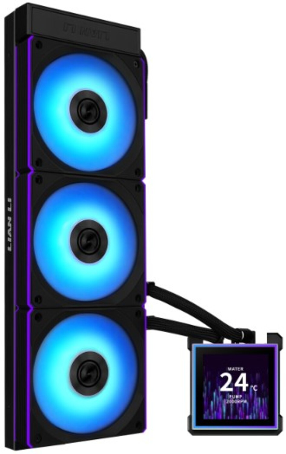 Водяна система охолодження Lian Li HydroShift II LCD-S 360CL Black (G89.GHS2LCDS36CB.00) - Фото 1