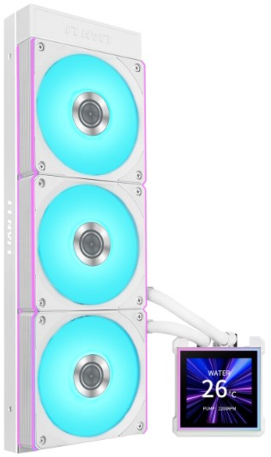 Водяна система охолодження Lian Li HydroShift II LCD-S 360CL White (G89.GHS2LCDS36CW.00) - Фото 1
