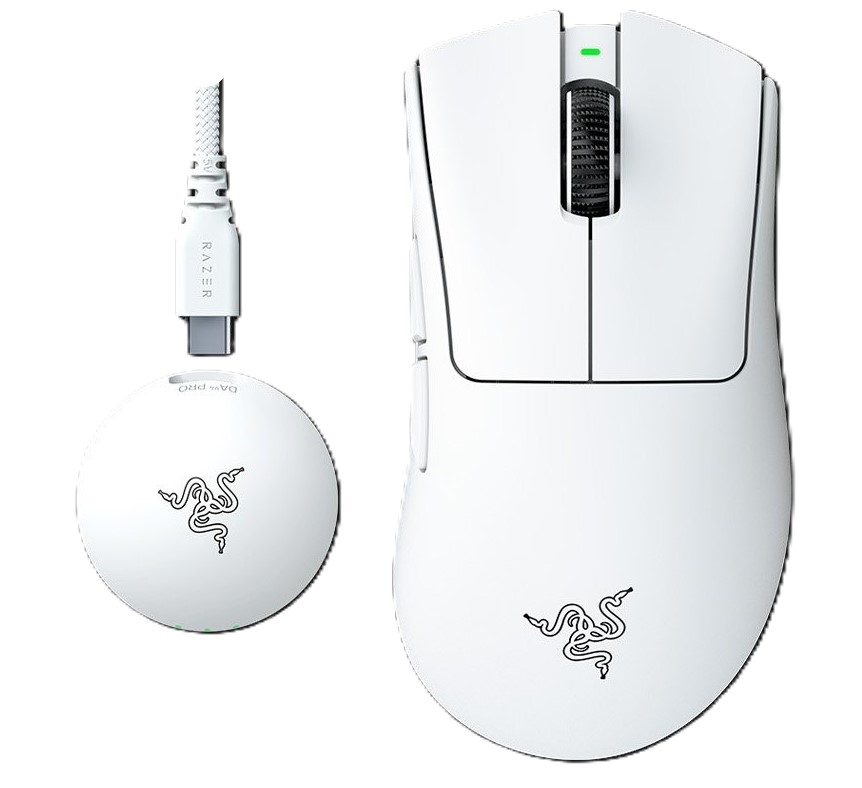 Миша бездротова ігрова Razer DeathAdder V4 PRO White (RZ01-05330200-R3G1) - Фото 1