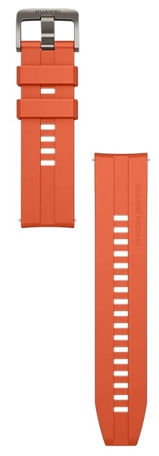 Ремешок для смарт-часов Huawei Watch GT 2 46mm Orange Fluoroelastomer Strap - Фото 1
