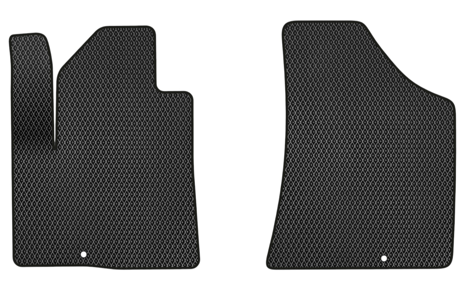 EVA коврики в салон авто передние EVAtech для Santa FE (CM) Restyling (Hinged Gas Pedal) 5 seats (2 clips) Hyundai 2010-2012 2 поколение SUV EU HY13309AV2KD2RBB - Фото 1