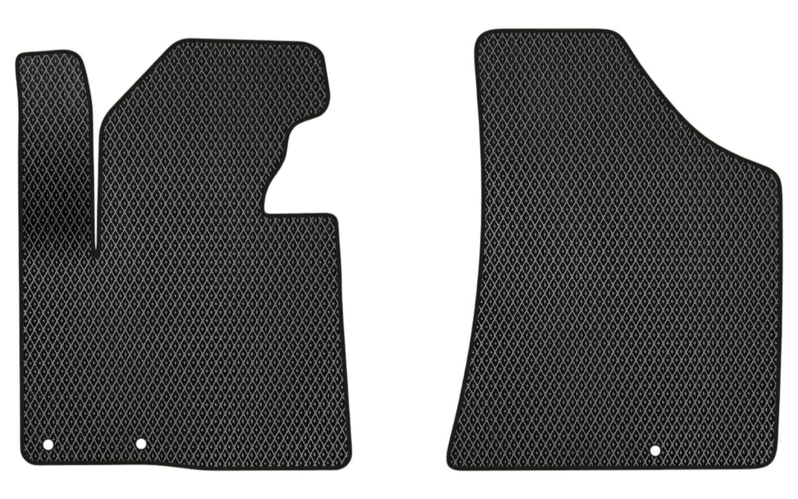 EVA коврики в салон авто передние EVAtech для Santa FE (CM) Restyling (Floor Gas Pedal) 7 seats (3 clips) Hyundai 2010-2012 2 поколение SUV EU HY13311AV2KD3RBB - Фото 1