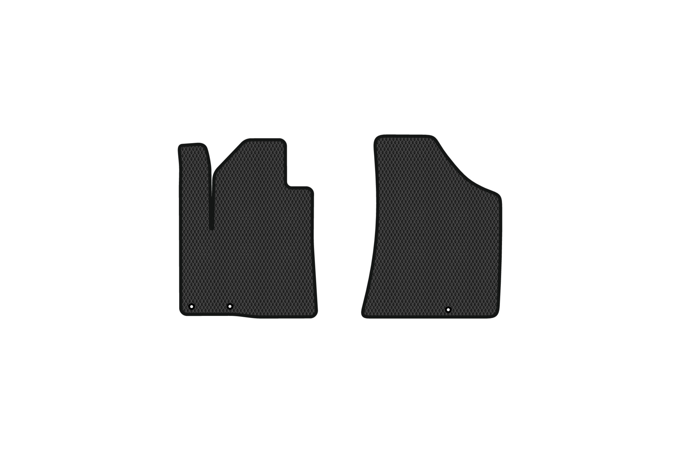 EVA коврики в салон авто передние EVAtech для Santa FE (CM) Restyling (Hinged Gas Pedal) 7 seats (3 clips) Hyundai 2010-2012 2 поколение SUV EU HY13314AV2KD3RBB - Фото 1