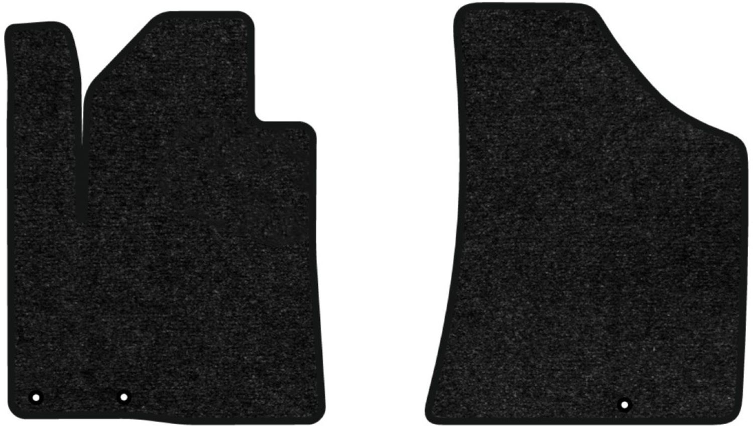Коврики ворсовые в салон авто EVAtech Standard для Hyundai Santa FE (CM) Restyling (Hinged Gas Pedal) 7 seats (3 clips) 2010-2012 2 поколение SUV EU черный кант HY13314AV2KD3VEB - Фото 1