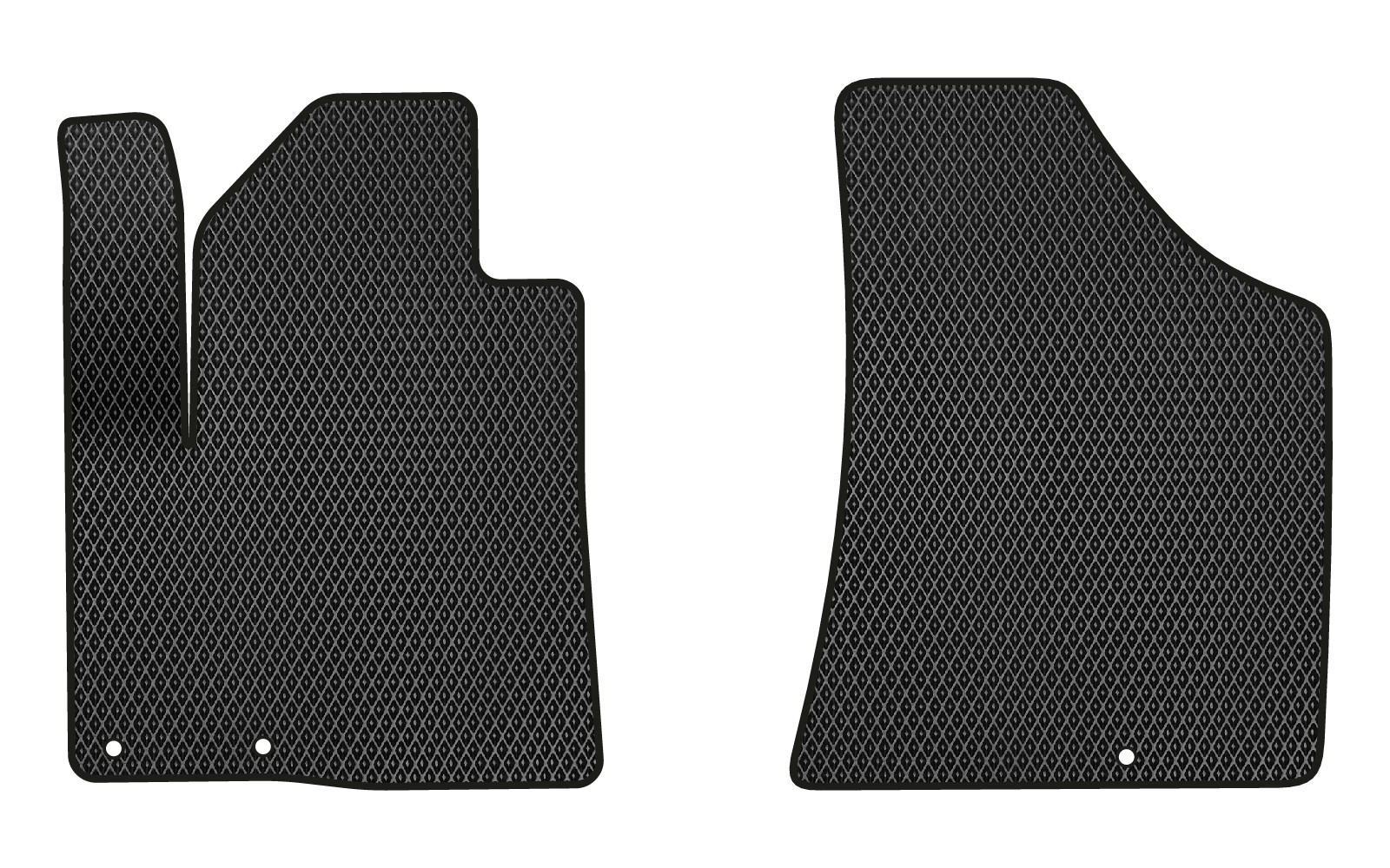 EVA коврики в салон авто передние EVAtech для Santa FE (CM) Restyling (Hinged Gas Pedal) 5 seats Hyundai 2010-2012 2 поколение SUV USA HY13944AV2KD3RBB - Фото 1