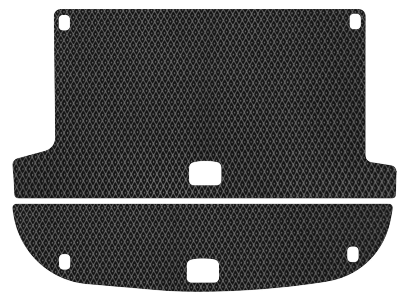 EVA коврик в багажник авто EVAtech для Santa FE (CM) Restyling (Floor Gas Pedal) 5 seats Hyundai 2010-2012 2 поколение SUV USA (HY13946BE2RBB) - Фото 1