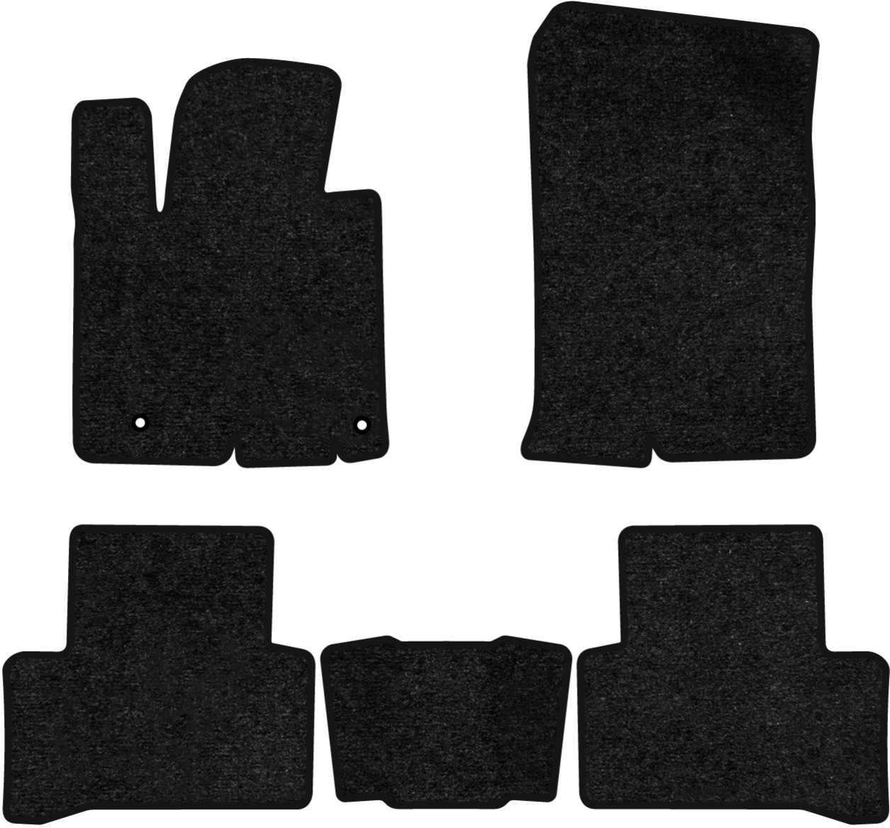 Коврики ворсовые в салон авто EVAtech Standard для Hyundai Tucson (NX4) (Short base) 2021 4 поколение SUV EU черный кант HY14415C5KH2VEB - Фото 1