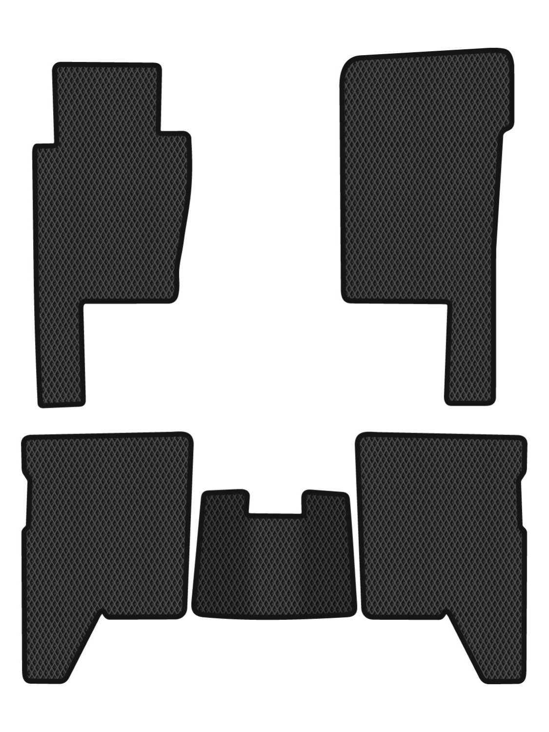 EVA коврики в салон авто EVAtech для Galloper Hyundai 1997-2003 2 поколение SUV EU HY1604CB5RBB - Фото 1