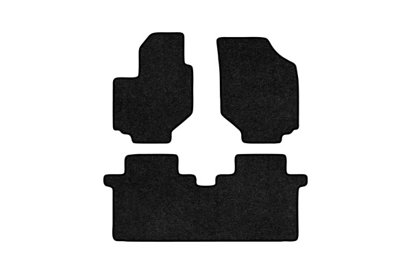 Коврики ворсовые в салон авто EVAtech Standard для Hyundai Trajet 1999-2008 1 поколение Minivan EU черный кант HY22383ZG3VEB - Фото 1