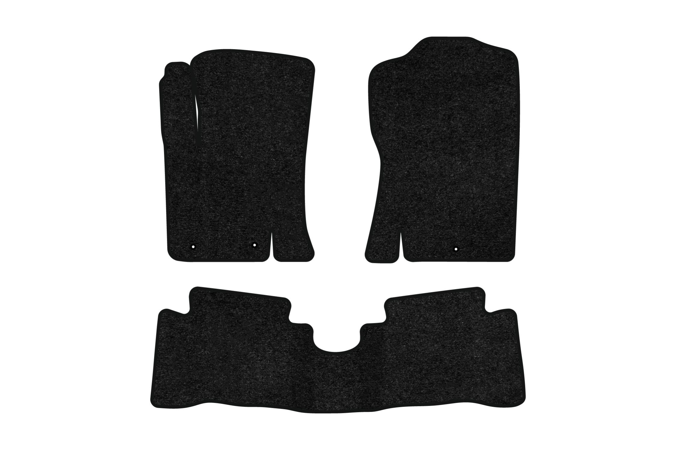 Коврики ворсовые в салон авто EVAtech Standard для Hyundai i20 (PB) 5-doors (3 clips) 2008-2014 1 поколение Htb EU черный кант HY32569Z3LA3VEB - Фото 1