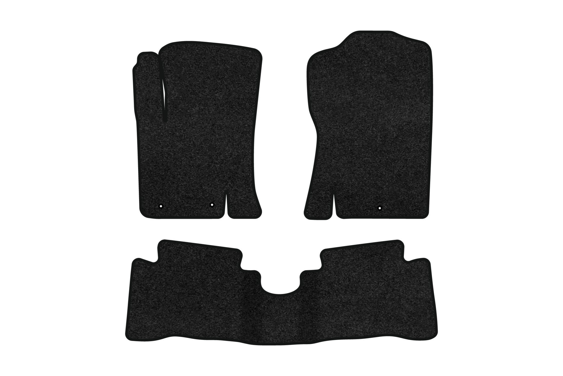 Коврики ворсовые в салон авто EVAtech Premium для Hyundai i20 (PB) 5-doors (3 clips) 2008-2014 1 поколение Htb EU черный кант HY32569Z3LA3VPB - Фото 1