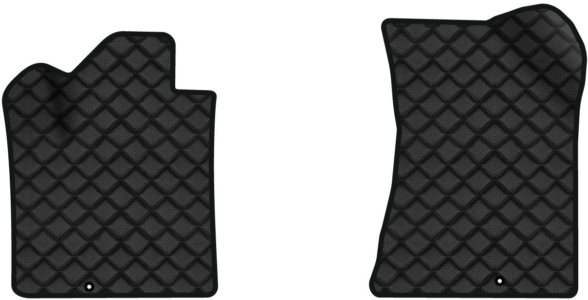 Коврики из экокожи в салон авто передние EVAtech ECO для Santa FE (CM) 5 seats Hyundai 2006-2010 2 поколение SUV EU (HY33306AD2KD2BBB) - Фото 1