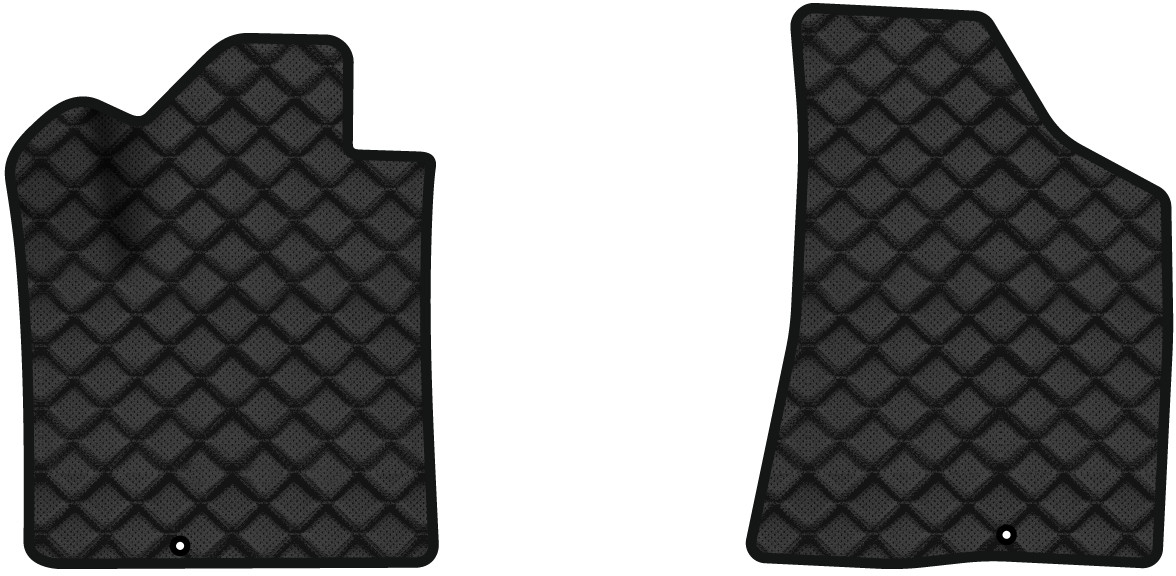 Коврики из экокожи в салон авто передние EVAtech ECO для Santa FE (CM) 5 seats Hyundai 2006-2010 2 поколение SUV EU (HY33306AE2KD2BBB) - Фото 1