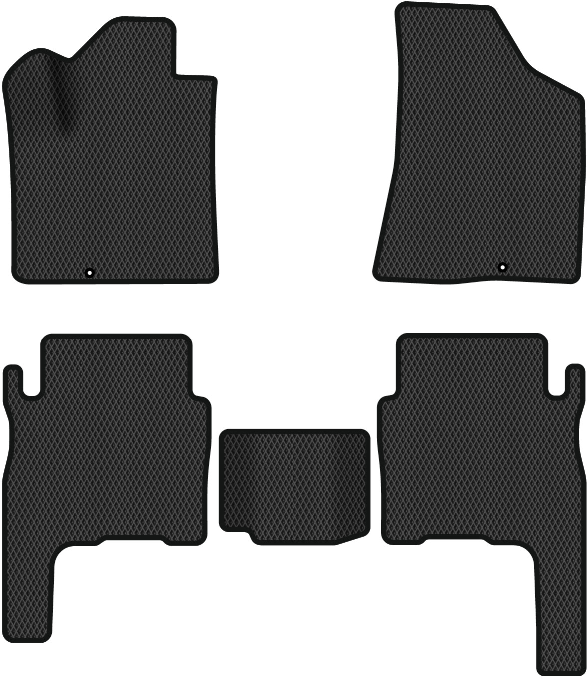 EVA коврики в салон авто EVAtech для Santa FE (CM) 5 seats Hyundai 2006-2010 2 поколение SUV EU HY33306CE5KD2RBB - Фото 1