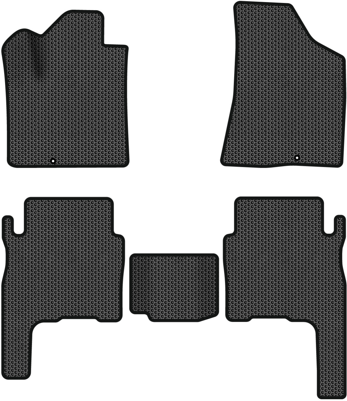 EVA коврики в салон авто EVAtech для Santa FE (CM) 5 seats Hyundai 2006-2010 2 поколение SUV EU HY33306CE5KD2SBB - Фото 1
