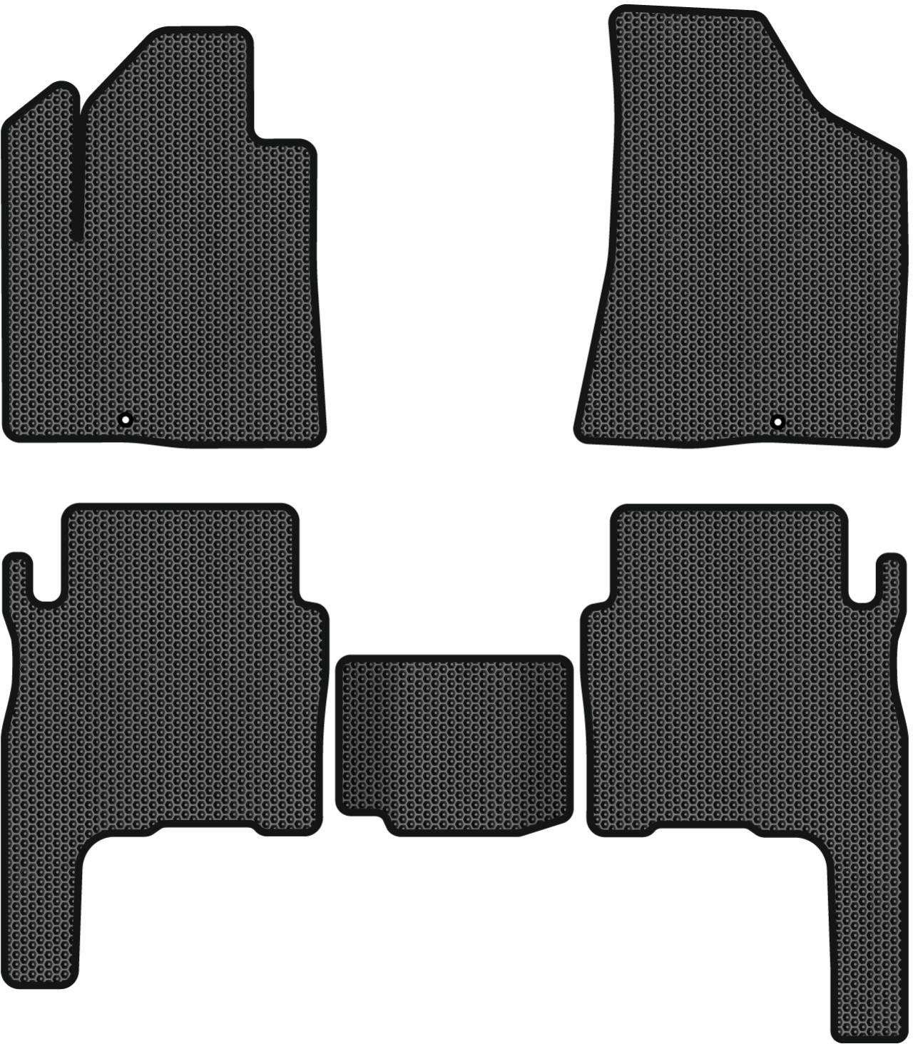 EVA коврики в салон авто EVAtech для Santa FE (CM) 5 seats Hyundai 2006-2010 2 поколение SUV EU HY33306CV5KD2SBB - Фото 1