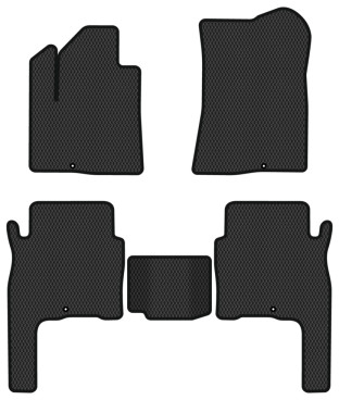 EVA коврики в салон авто EVAtech для Santa FE (CM) 7 seats Hyundai 2006-2010 2 поколение SUV Korea HY33307CLK5KD4RBB - Фото 1