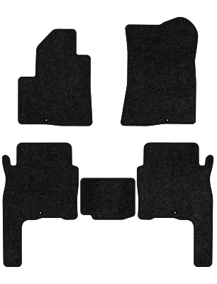 Коврики ворсовые в салон авто EVAtech Standard для Hyundai Santa FE (CM) 5 seats 2006-2010 2 поколение SUV Korea черный кант HY33308CBK5KD5VEB - Фото 1