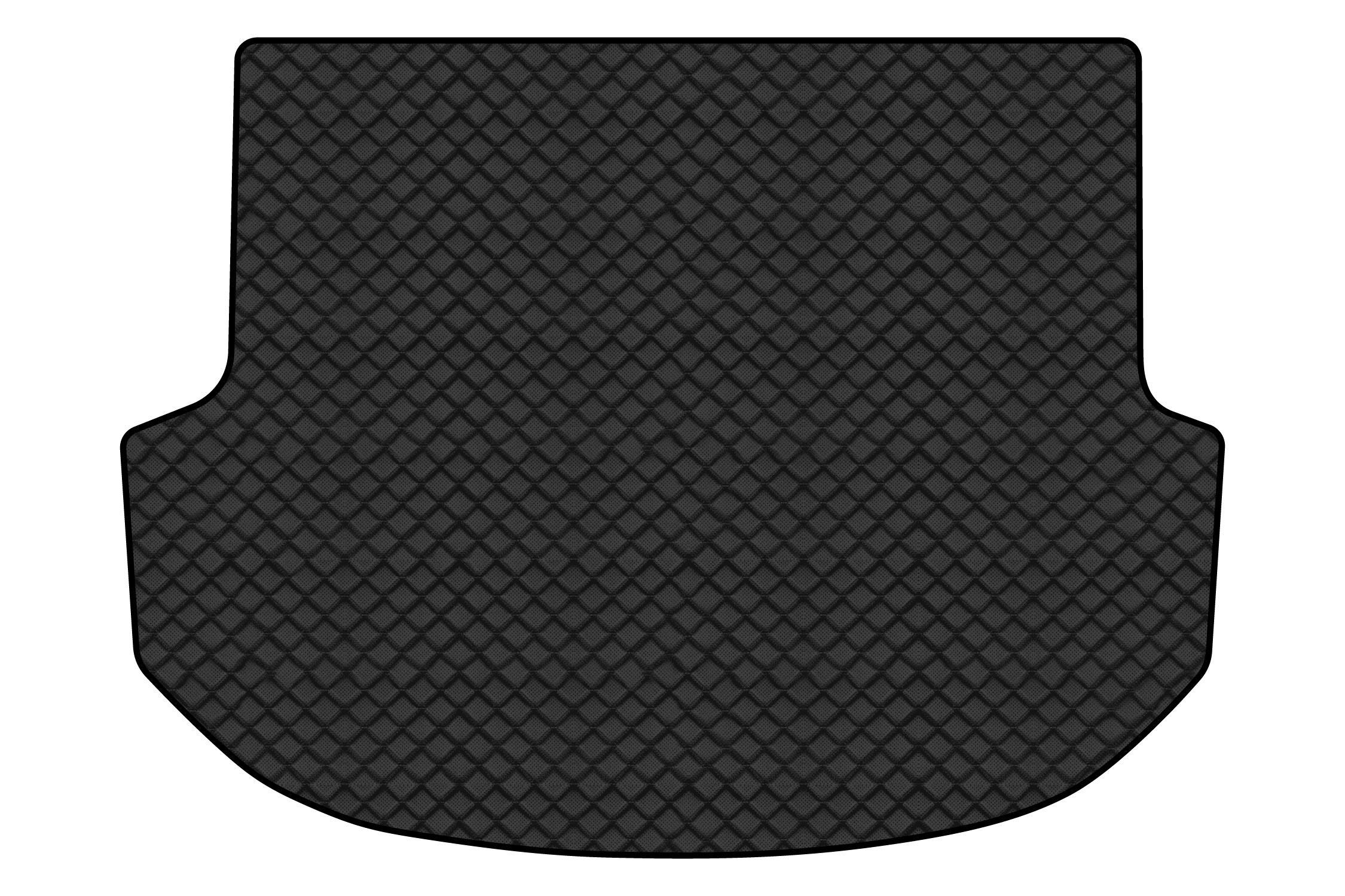 Коврик из экокожи в багажник авто EVAtech ECO для Santa FE (DM) 5 seats Hyundai 2012-2017 3 поколение SUV EU HY33415B1BBB - Фото 1