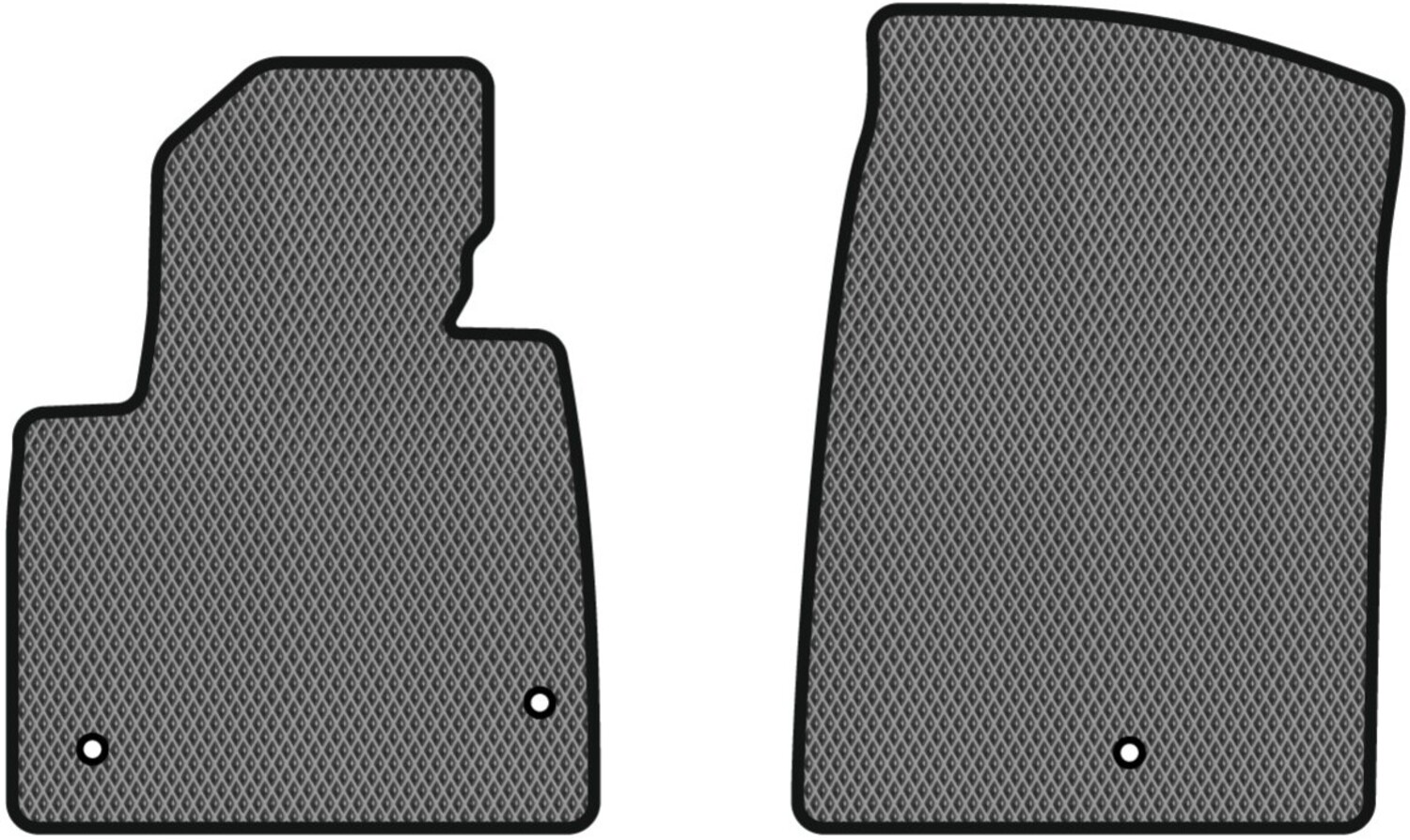 EVA коврики в салон авто передние EVAtech для Santa FE (DM) 7 seats Hyundai 2012-2017 3 поколение SUV USA HY34472AB2LA3RGB - Фото 1