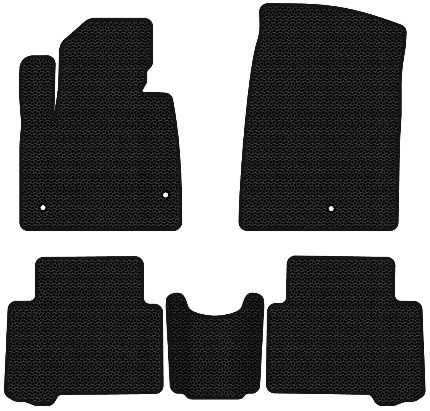EVA коврики в салон авто EVAtech для Santa FE (DM) 7 seats Hyundai 2012-2017 3 поколение SUV USA HY34472C5LA3KBB - Фото 1