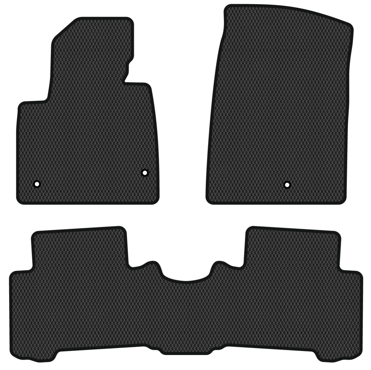 EVA коврики в салон авто EVAtech для Santa FE (DM) 7 seats Hyundai 2012-2017 3 поколение SUV USA HY34472ZB3LA3RBB - Фото 1