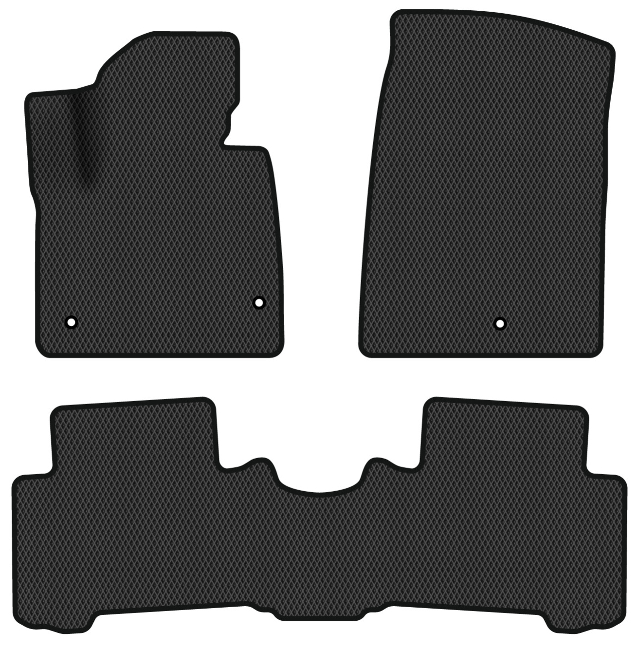 EVA коврики в салон авто EVAtech для Santa FE (DM) 7 seats Hyundai 2012-2017 3 поколение SUV USA HY34472ZD3LA3RBB - Фото 1