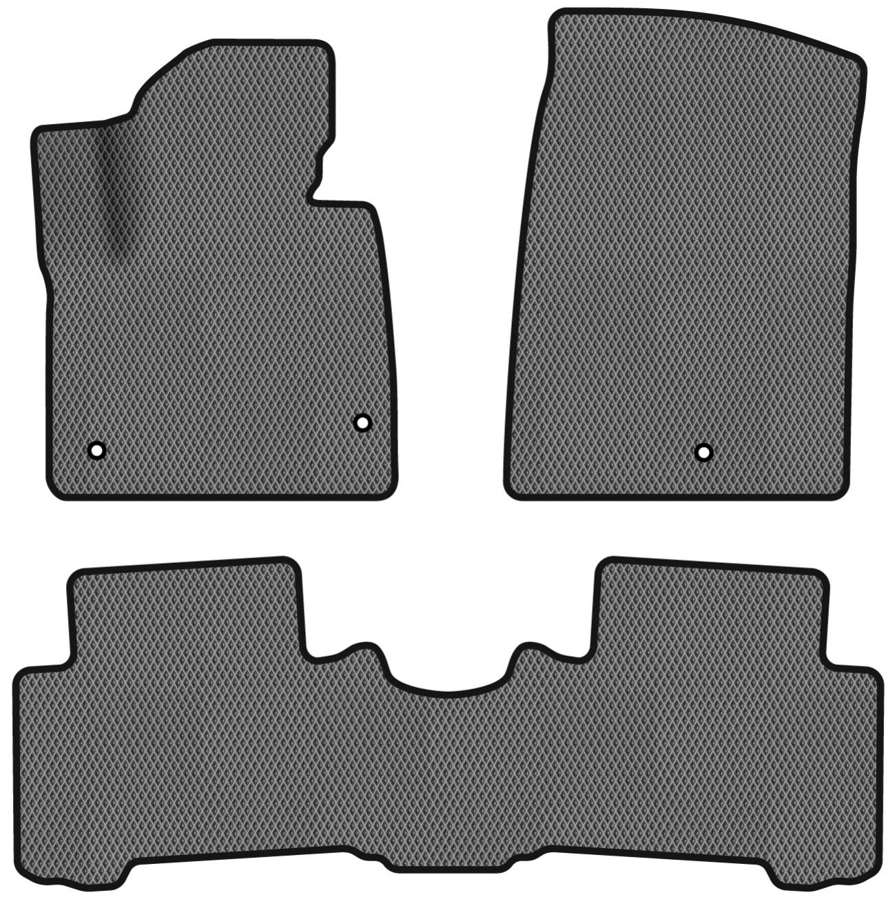 EVA коврики в салон авто EVAtech для Santa FE (DM) 7 seats Hyundai 2012-2017 3 поколение SUV USA HY34472ZD3LA3RGB - Фото 1