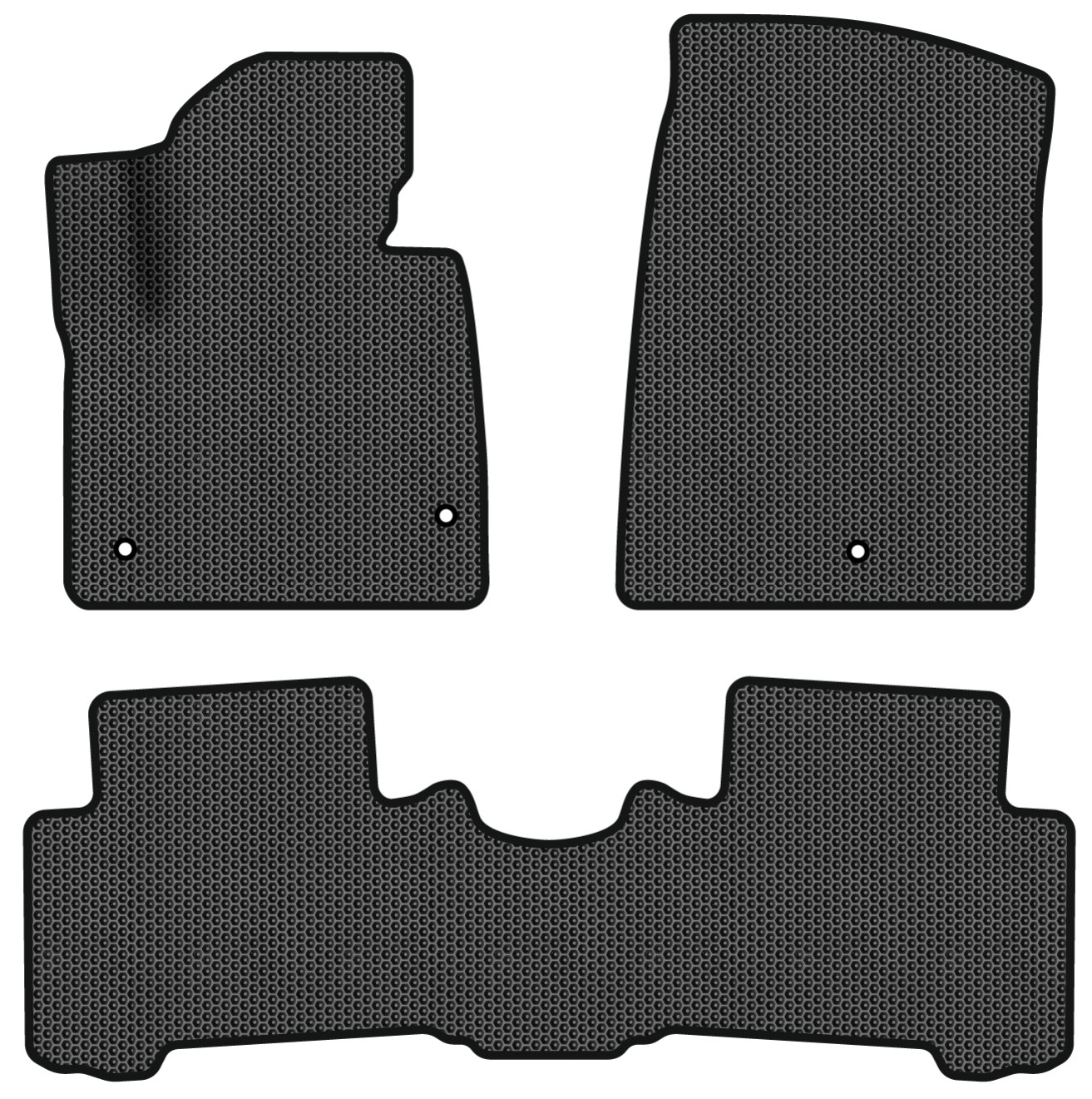 EVA коврики в салон авто EVAtech для Santa FE (DM) 7 seats Hyundai 2012-2017 3 поколение SUV USA HY34472ZD3LA3SBB - Фото 1