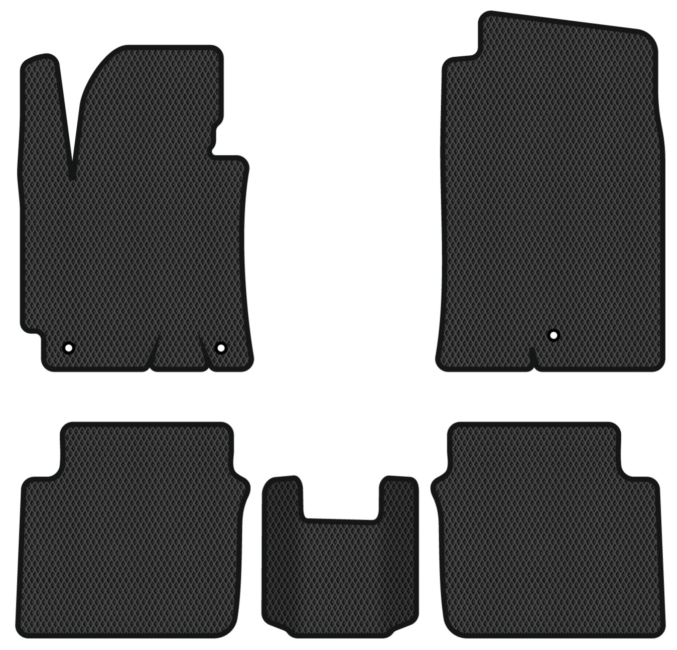 EVA коврики в салон авто EVAtech для Elantra (Avante) Hyundai 2011-2015 5 поколение Sedan EU HY384C5KH3RBB - Фото 1