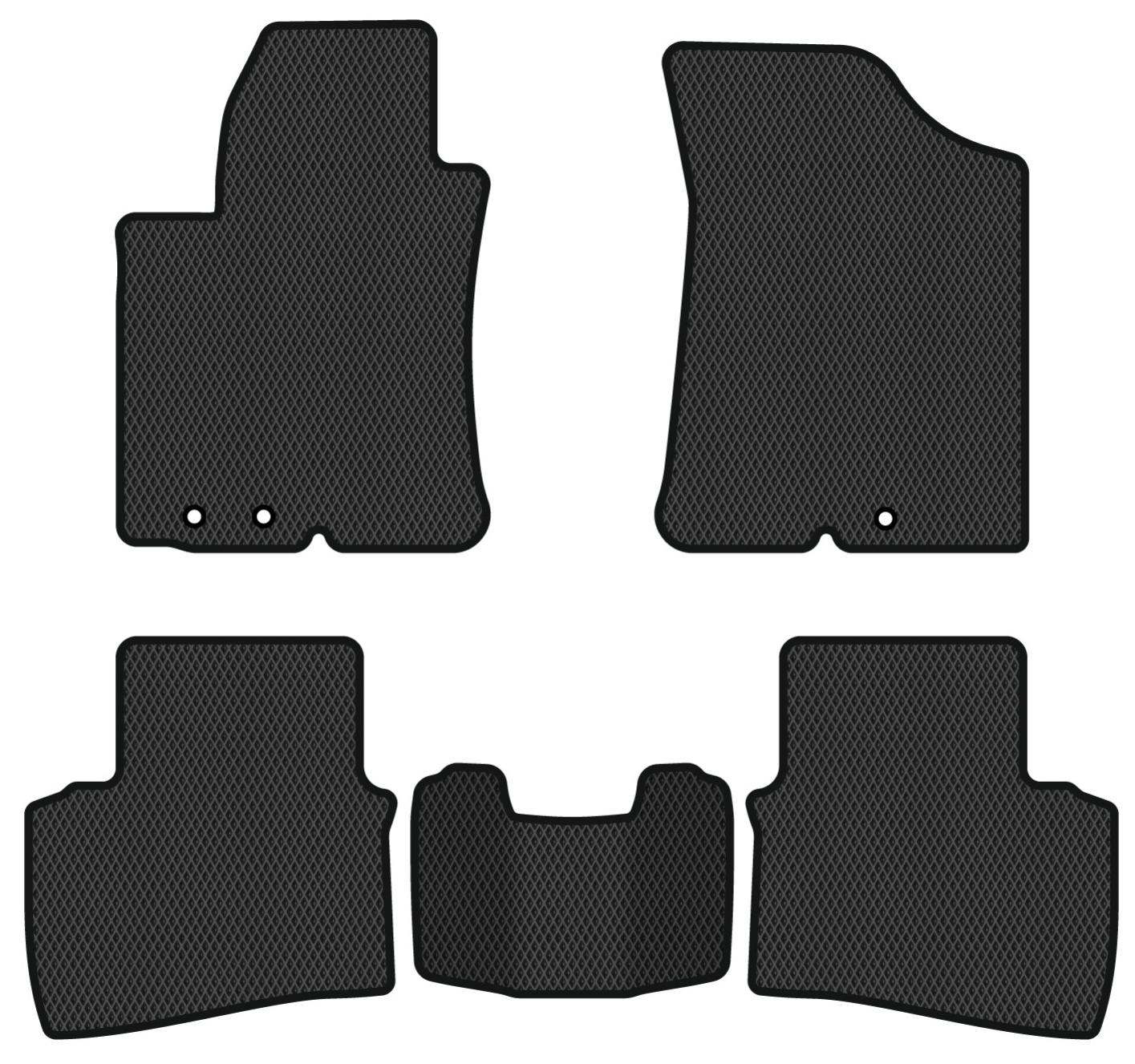 EVA коврики в салон авто EVAtech для Elantra (HD) Hyundai 2006-2011 4 поколение Sedan EU HY385CG5AV3RBB - Фото 1