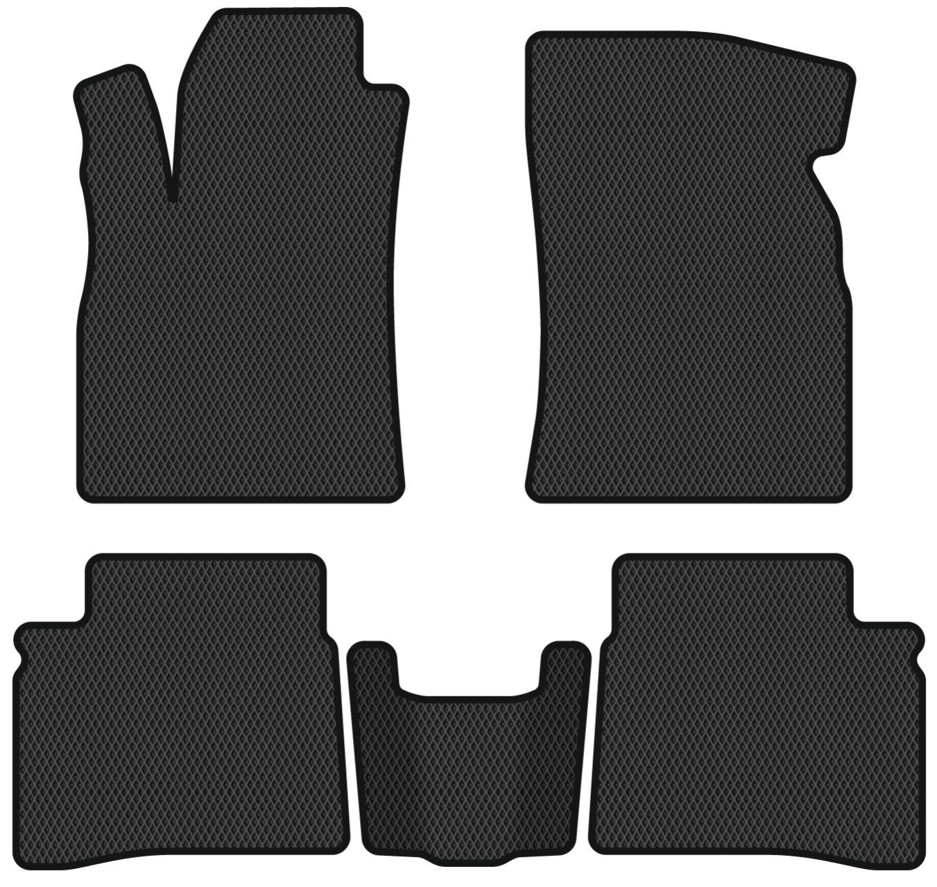 EVA коврики в салон авто EVAtech для Sonata (EF) Hyundai 2001-2005 4 поколение Sedan EU HY393C5RBB - Фото 1