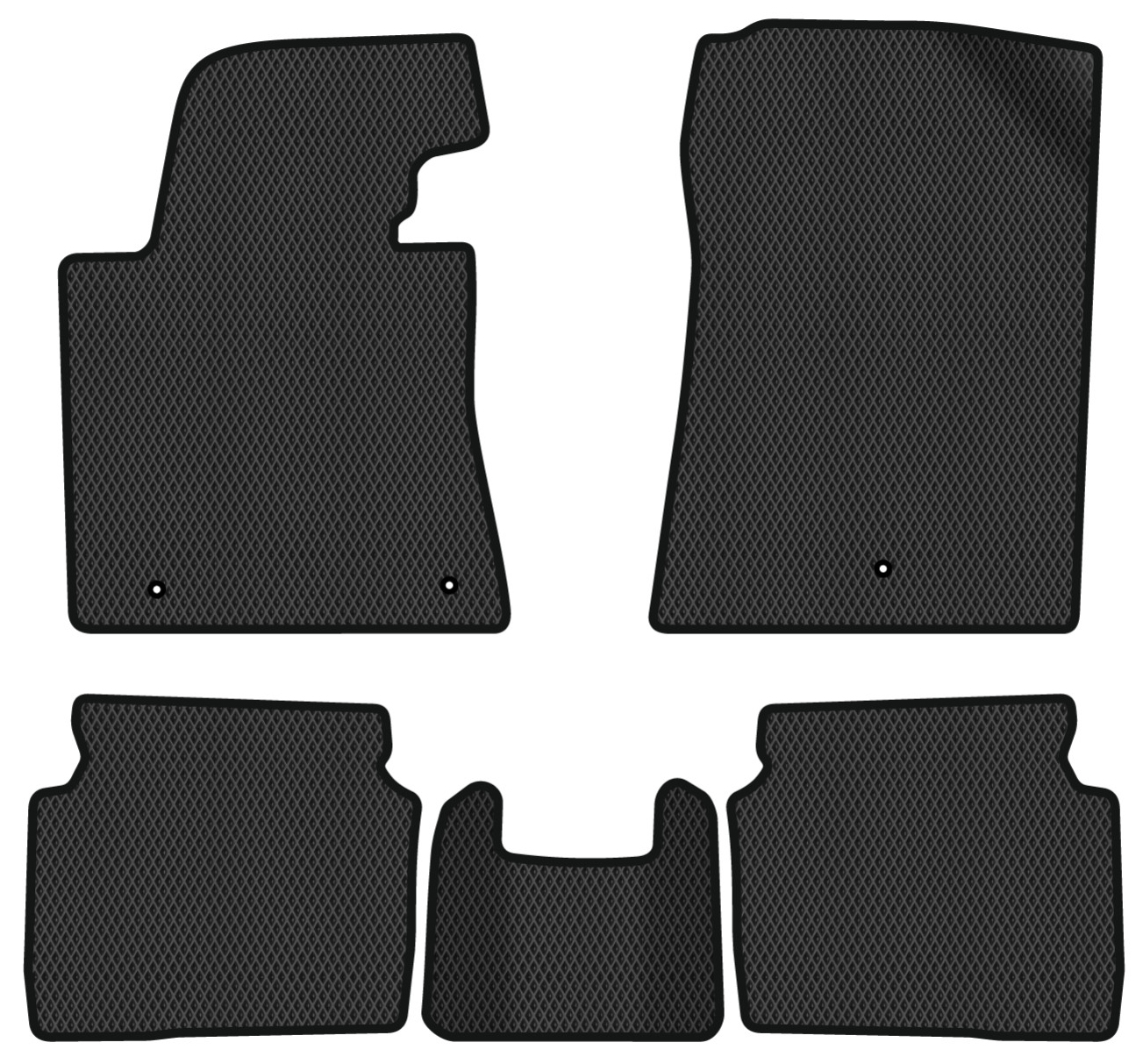 EVA коврики в салон авто EVAtech для Elantra GT (MD) (Floor Gas Pedal) Hyundai 2010-2015 5 поколение Htb USA HY42304CB5LA3RBB - Фото 1