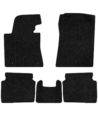 Коврики ворсовые в салон авто EVAtech Standard для Hyundai Elantra GT (MD) (Floor Gas Pedal) 2010-2015 5 поколение Htb USA черный кант HY42304CB5LA3VEB - Фото 1