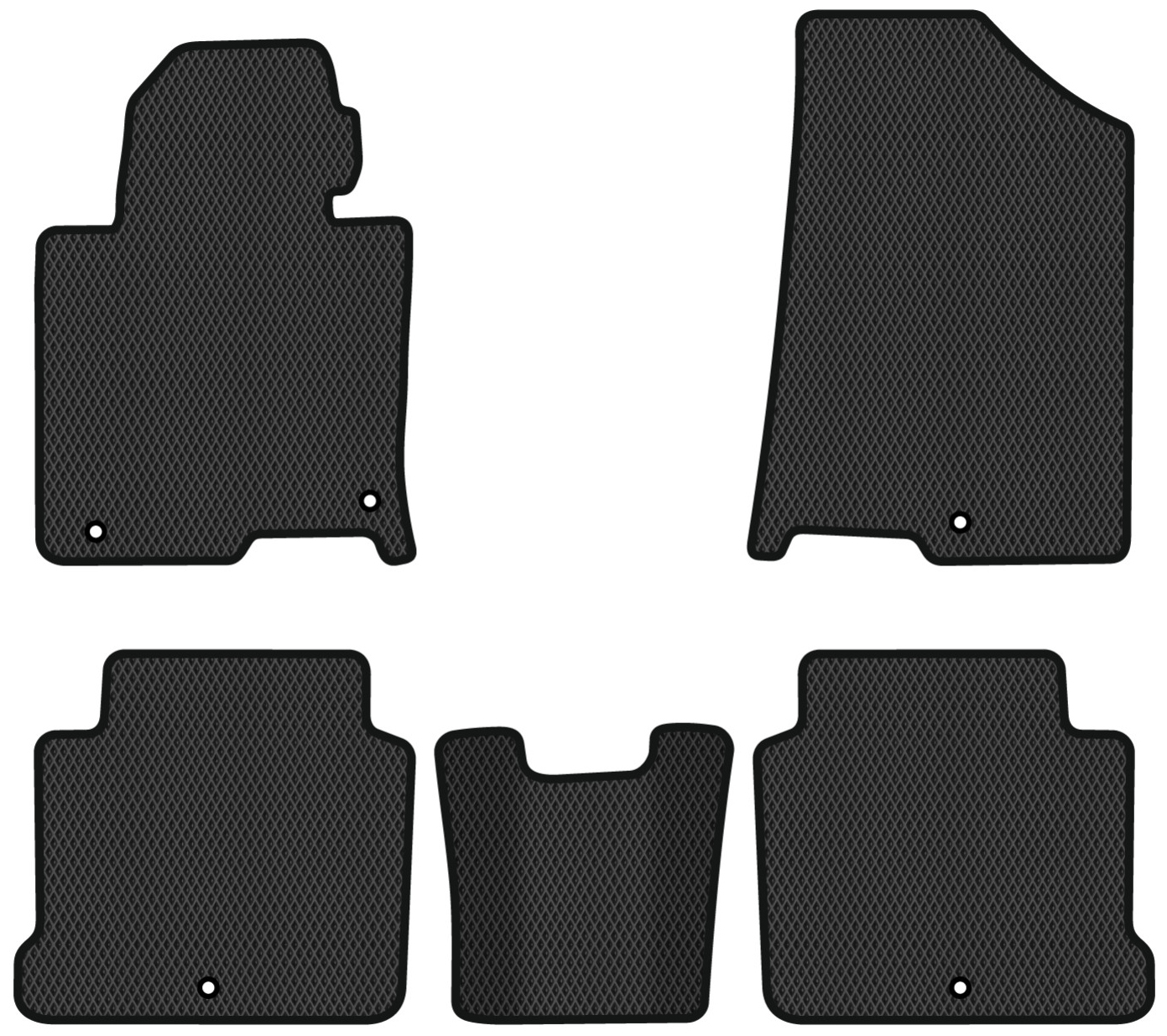 EVA коврики в салон авто EVAtech для Sonata LPI (LF) Hyundai 2014-2019 7 поколение Sedan Korea HY42959CG5KH5RBB - Фото 1