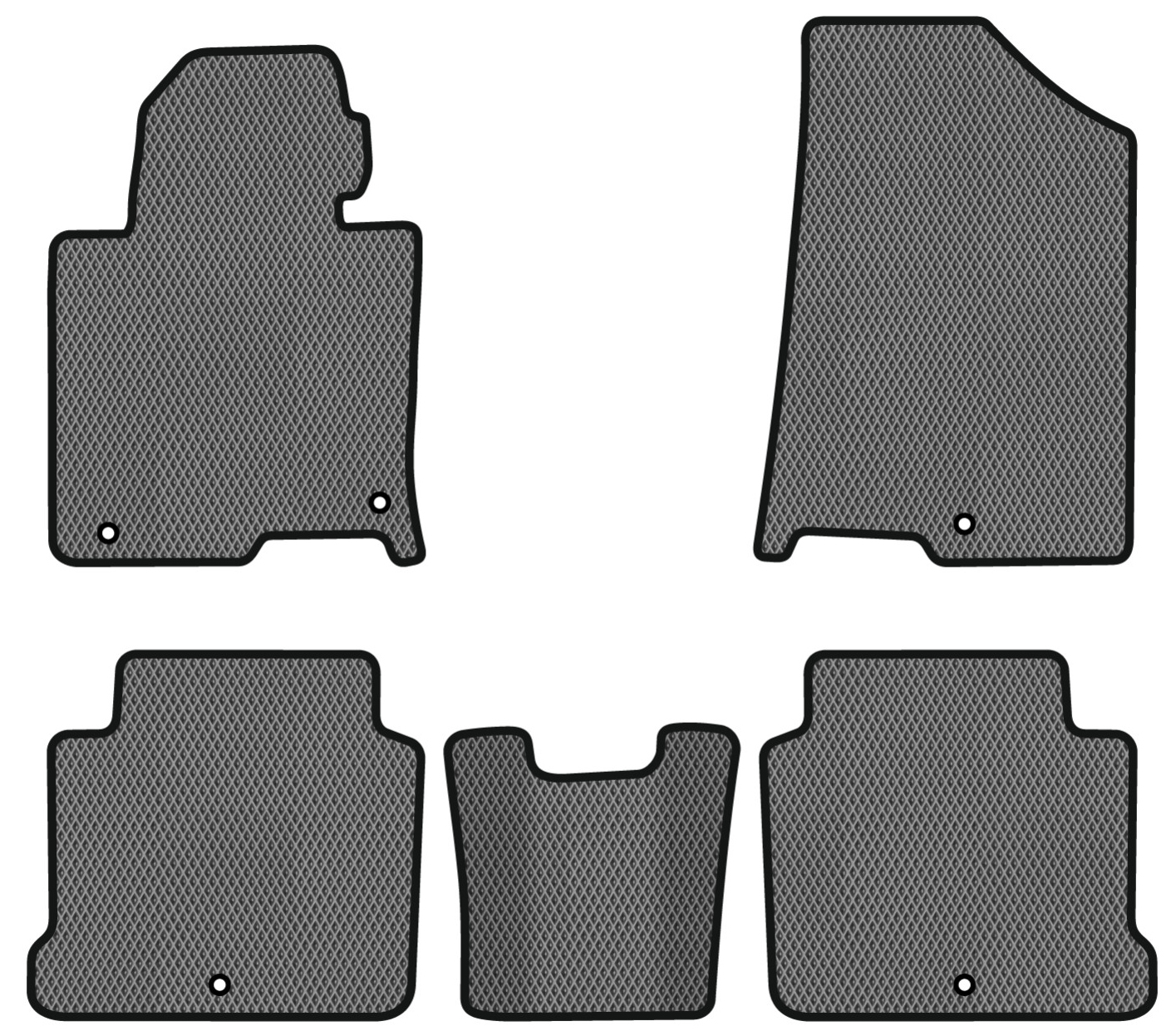 EVA коврики в салон авто EVAtech для Sonata LPI (LF) Hyundai 2014-2019 7 поколение Sedan Korea HY42959CG5KH5RGB - Фото 1